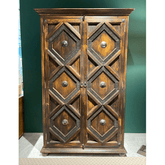 Indian Hand Carved Solid Wooden Cupboard Wardrobe D40